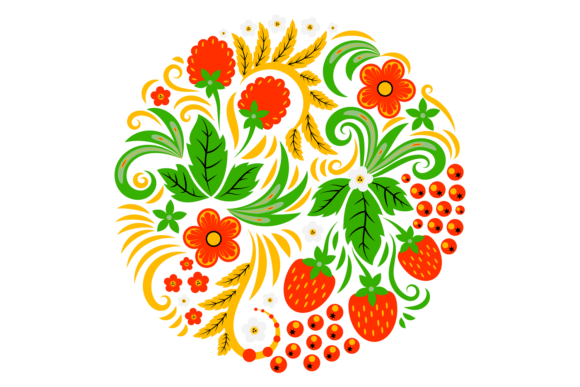 Download Round Ornament with Floral and Botanical - Round ornament Collection