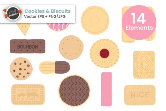 Download Cookies and Biscuit Vectors - Vector Collection