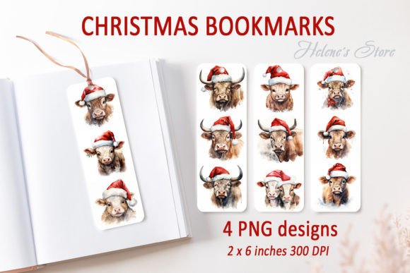 Download Christmas Farm Animals Bookmarks Bundle - Christmas farm animals Collection