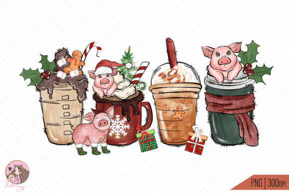 Download Christmas Farm Animals Sublimation - Christmas farm animals Collection