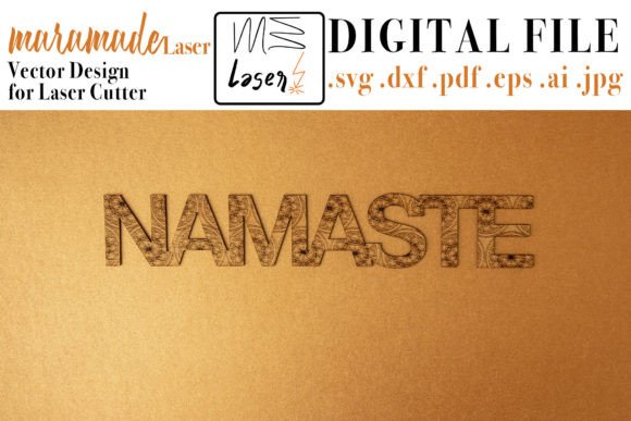 Download Namaste Vector File for Laser Cutter - Vector Collection