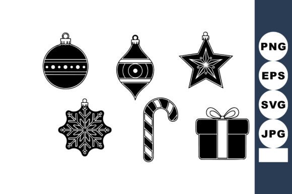 Download Christmas Holiday Decorations Vector Set - Vector Collection